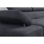 Γωνιακός καναπές Gelito Max LTHR-Mauro-Δεξιά