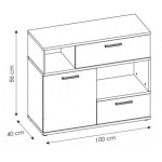 Μπουφές Mini Newty 1D2S