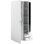 Ντουλάπα Dorm δίφυλλη με καθρέπτη-Leuko