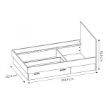 Κρεβάτι Newty 1S-120 x 200