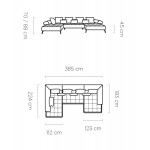 Γωνιακός καναπές Solido XL-Sapio milo-Αριστερή
