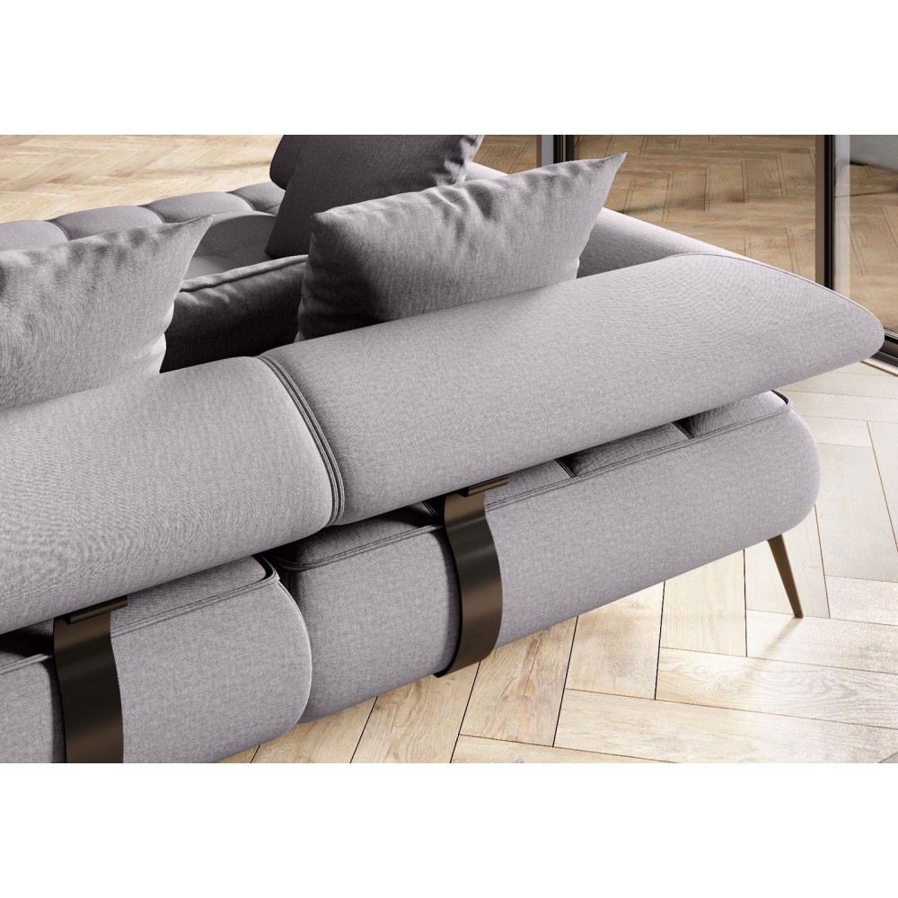 Γωνιακός καναπές Solido XL-Kafe-Αριστερή