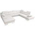 Γωνιακός καναπές Gelito Max I LTHR-Leuko-Δεξιά