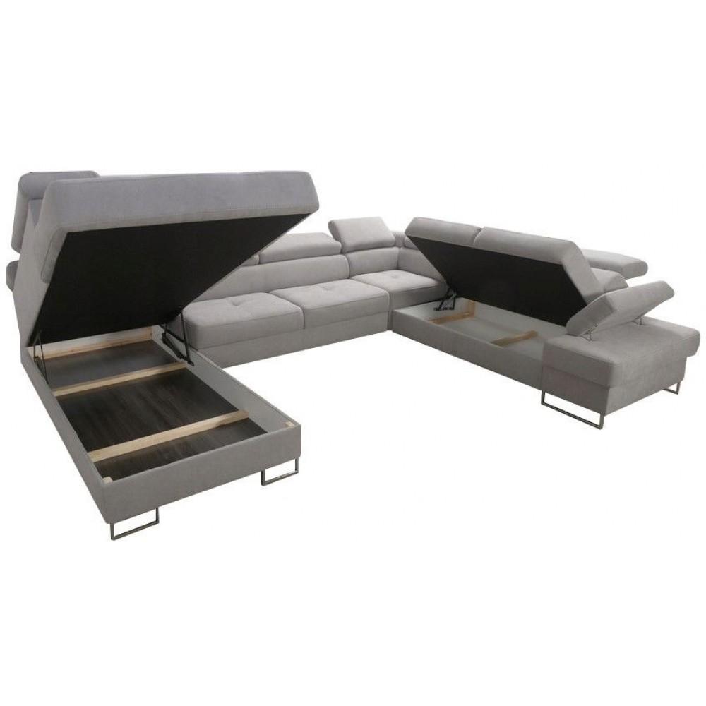 Γωνιακός καναπές Gelito Max I LTHR-Kokkino-Δεξιά