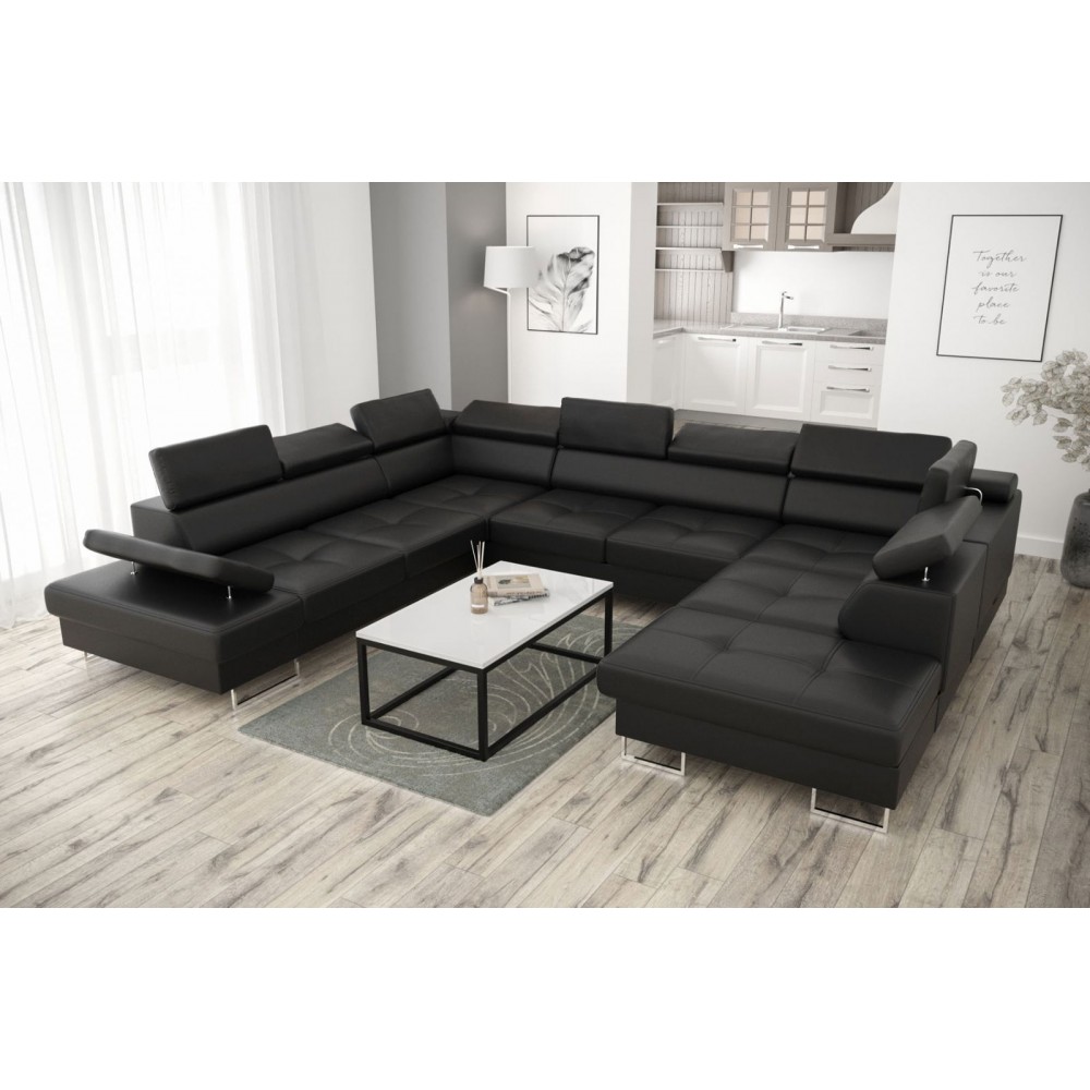 Γωνιακός καναπές Gelito Max I LTHR-Mauro-Αριστερή