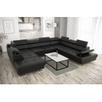 Γωνιακός καναπές Gelito Max I LTHR-Mauro-Δεξιά