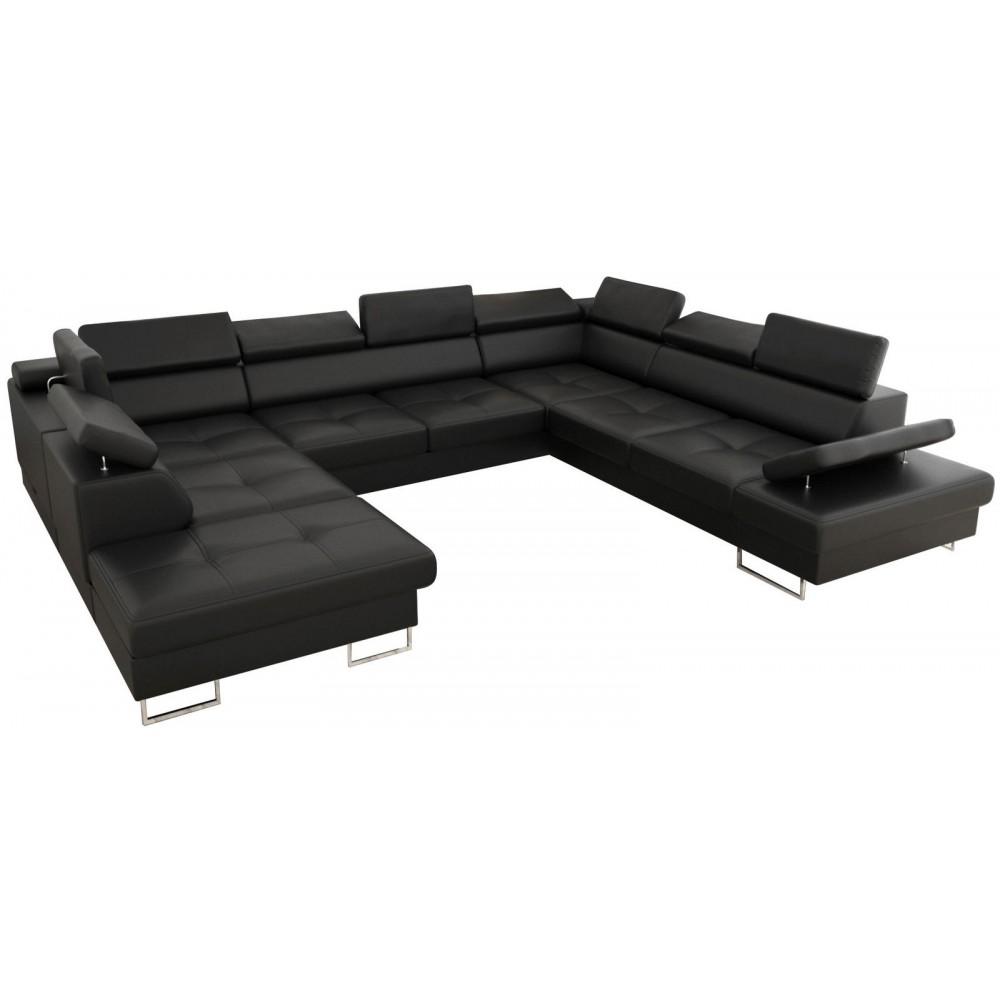 Γωνιακός καναπές Gelito Max I LTHR-Mauro-Δεξιά