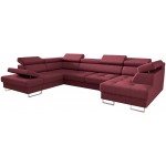 Γωνιακός καναπές Gelito Max II-Kokkino-Αριστερή