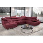 Γωνιακός καναπές Gelito Max II-Kokkino-Δεξιά