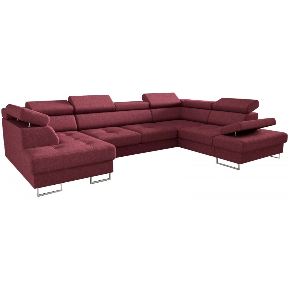 Γωνιακός καναπές Gelito Max II-Kokkino-Δεξιά