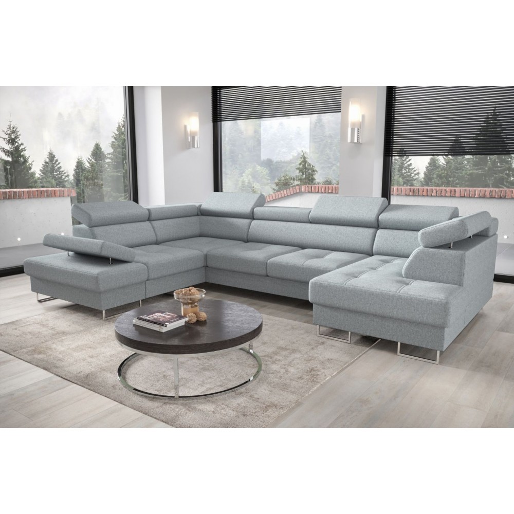 Γωνιακός καναπές Gelito Max II-Galazio-Αριστερή