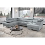 Γωνιακός καναπές Gelito Max II-Galazio-Αριστερή