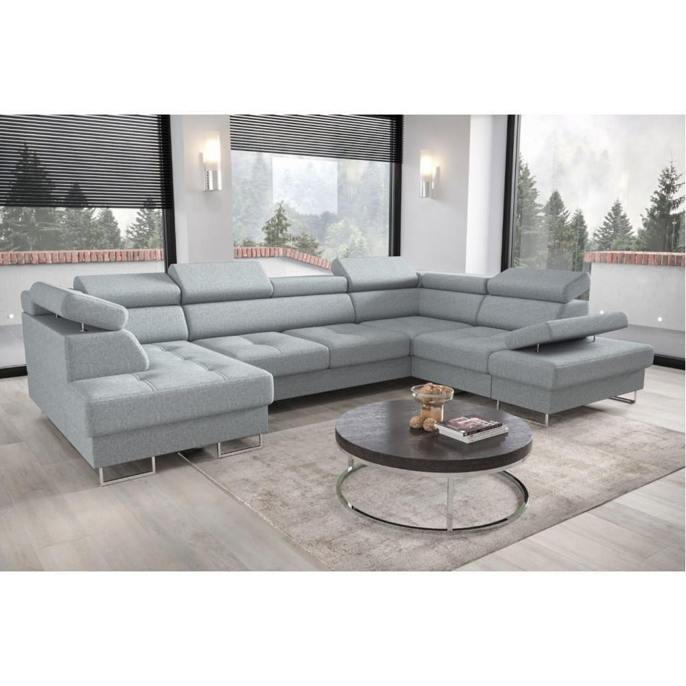 Γωνιακός καναπές Gelito Max II-Galazio-Δεξιά