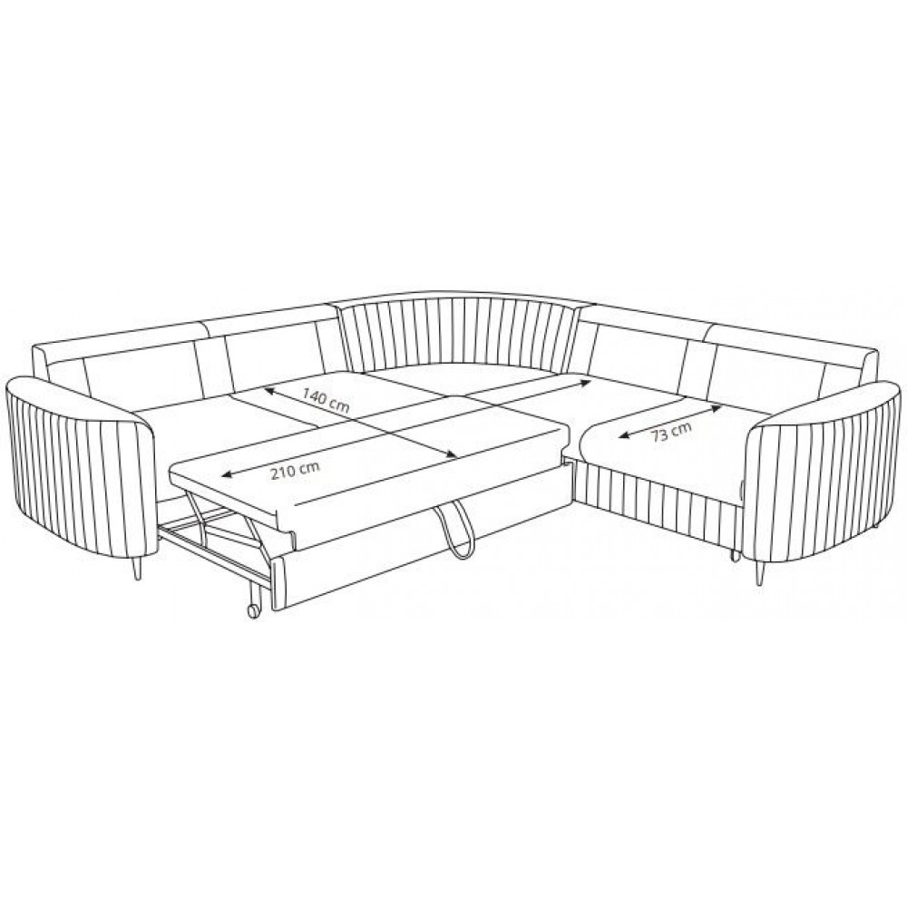 Γωνιακός καναπές Irelia