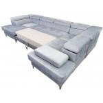 Γωνιακός καναπές Gelito Max II LTHR-Leuko-Δεξιά