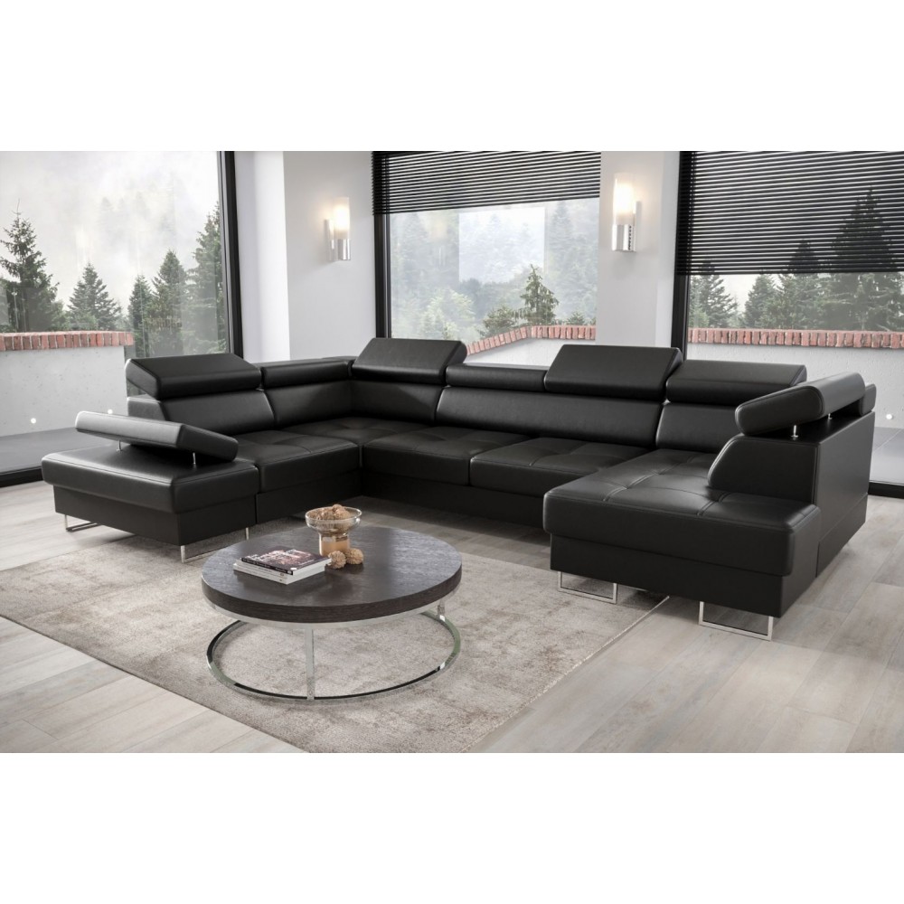 Γωνιακός καναπές Gelito Max II LTHR-Mauro-Αριστερή