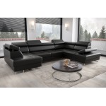 Γωνιακός καναπές Gelito Max II LTHR-Mauro-Δεξιά