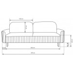 Καναπές Iverna τριθέσιος