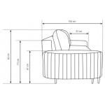 Καναπές Iverna τριθέσιος