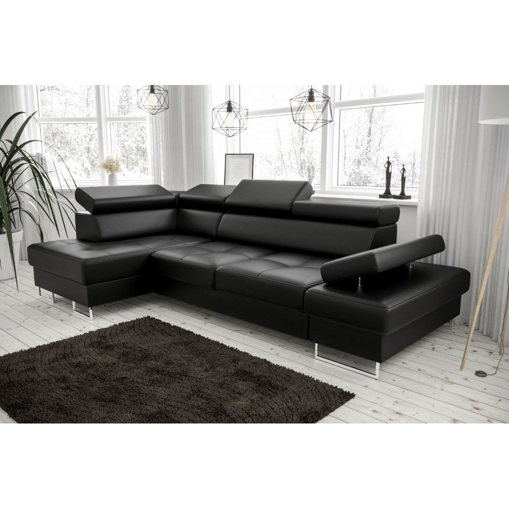 Γωνιακός καναπές Gelito Mini LTHR-Αριστερή