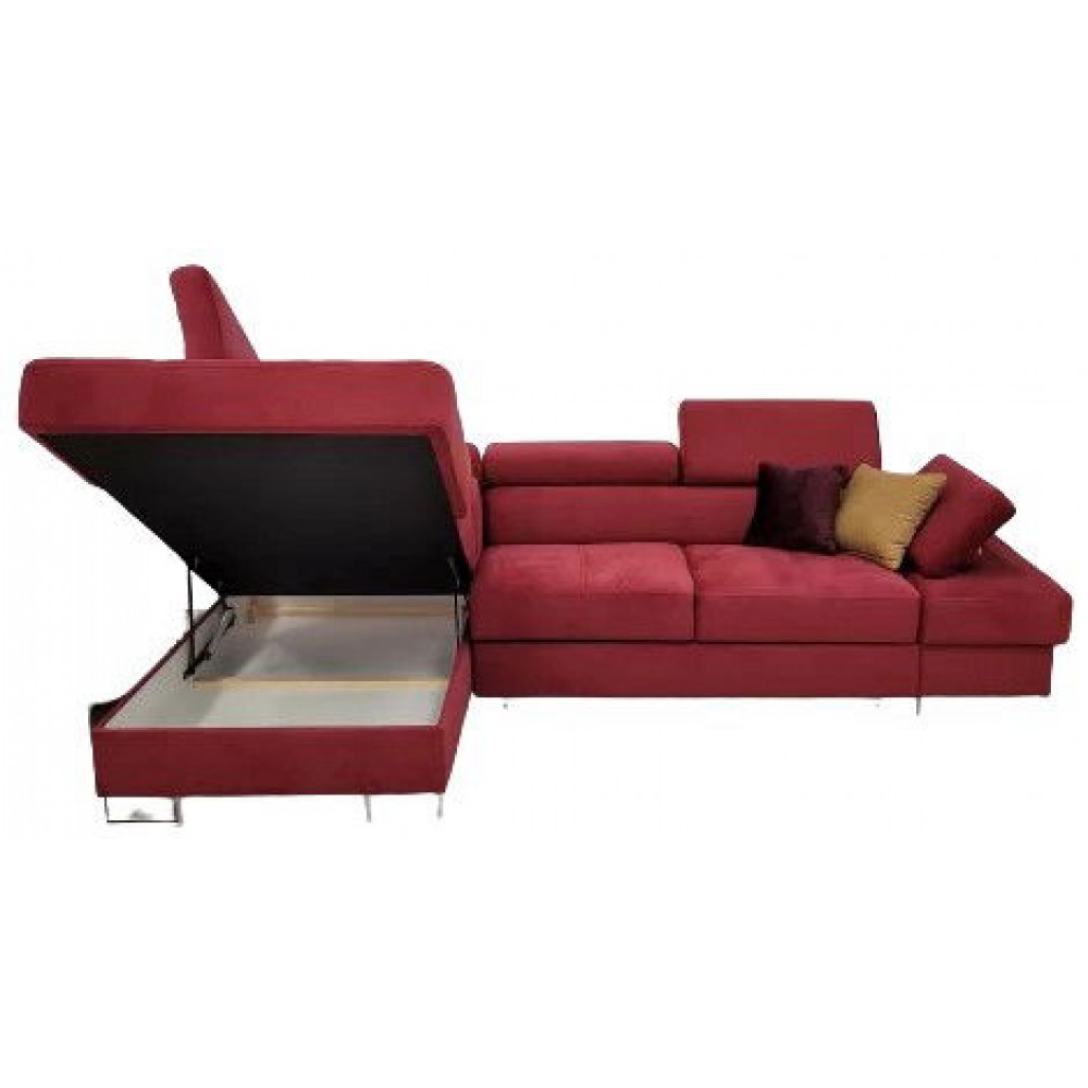 Γωνιακός καναπές Gelito Mini LTHR-Αριστερή