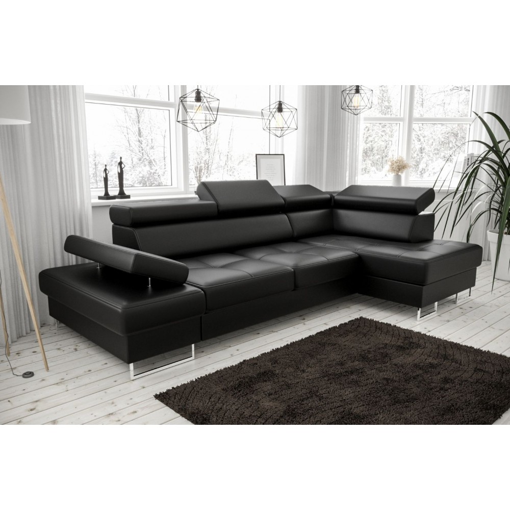 Γωνιακός καναπές Gelito Mini LTHR-Δεξιά