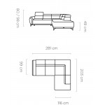 Γωνιακός καναπές Lost-Keramidi-Αριστερή