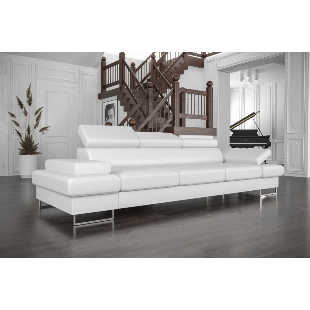 Καναπές Gelito LTHR Τριθέσιος-Leuko