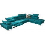Γωνιακός καναπές Gelito Relax-Petrol-Δεξιά