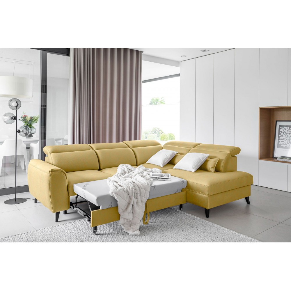 Γωνιακός καναπές Vuelta-Moustardi-Δεξιά