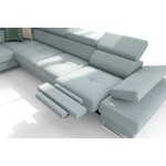 Γωνιακός καναπές Gelito Relax LTHR-Leuko-Αριστερή