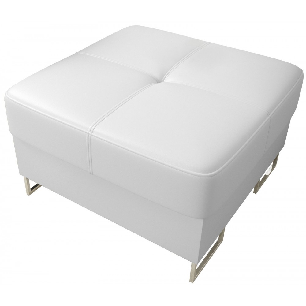 Πουφ Gelito plus LTHR -Leuko-70 x 70 x45