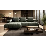 Γωνιακός καναπές Magnito-Prasino-Αριστερή