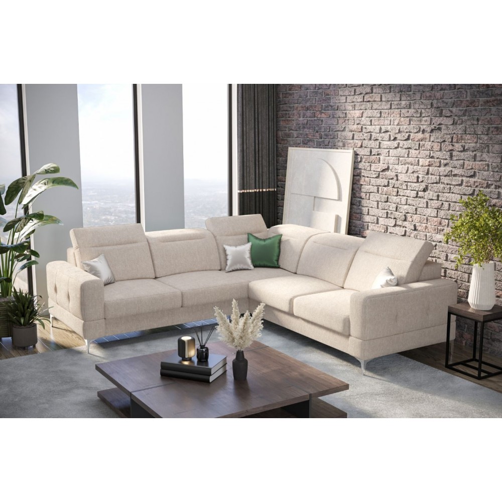 Γωνιακός καναπές Melindo Max-Ekrou-Δεξιά