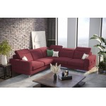 Γωνιακός καναπές Melindo Max-Kokkino-Αριστερή