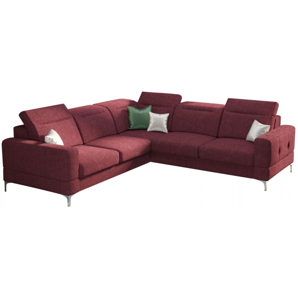 Γωνιακός καναπές Melindo Max-Kokkino-Αριστερή