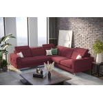 Γωνιακός καναπές Melindo Max-Kokkino-Δεξιά