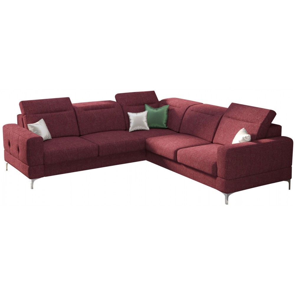 Γωνιακός καναπές Melindo Max-Kokkino-Δεξιά