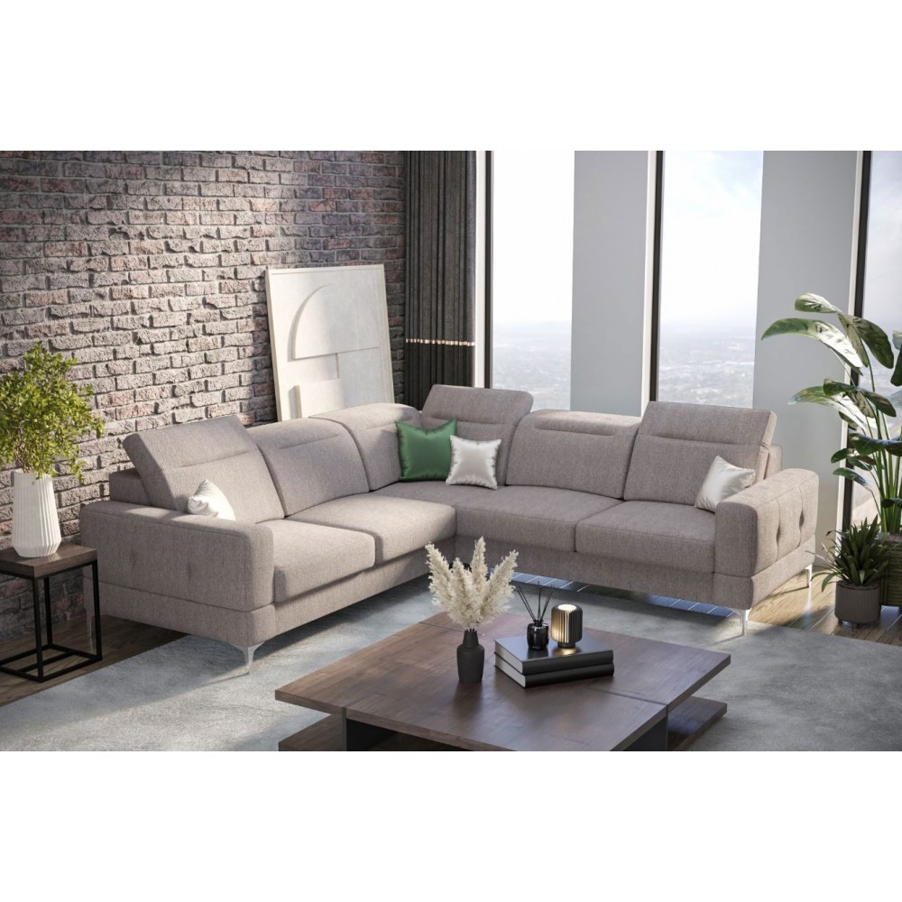 Γωνιακός καναπές Melindo Max-Gkri-Αριστερή