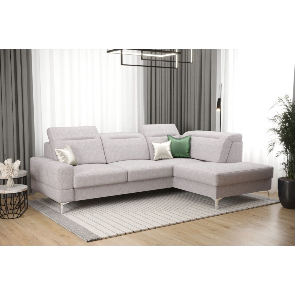 Γωνιακός καναπές Melindo Mini-Gkri Anoixto-Δεξιά