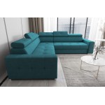 Γωνιακός Καναπές April Plus-Petrol-Αριστερή