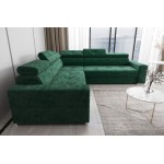 Γωνιακός Καναπές April Plus-Prasino-Αριστερή