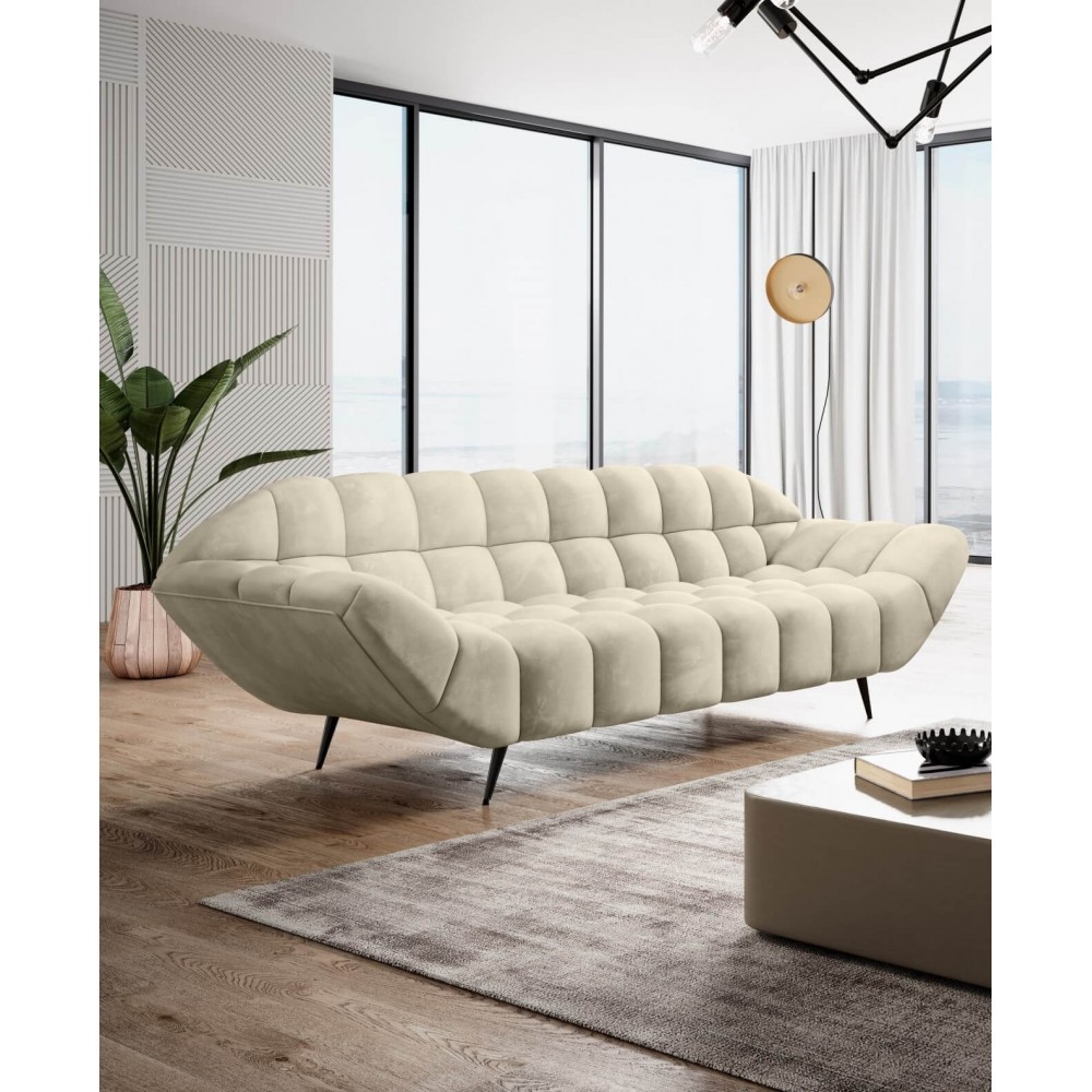 Καναπές Dolphin τριθέσιος-Ekrou