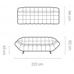 Καναπές Dolphin τριθέσιος-Mple