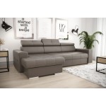 Γωνιακός καναπές April mini  Eco LTHR-Kafe-Αριστερή