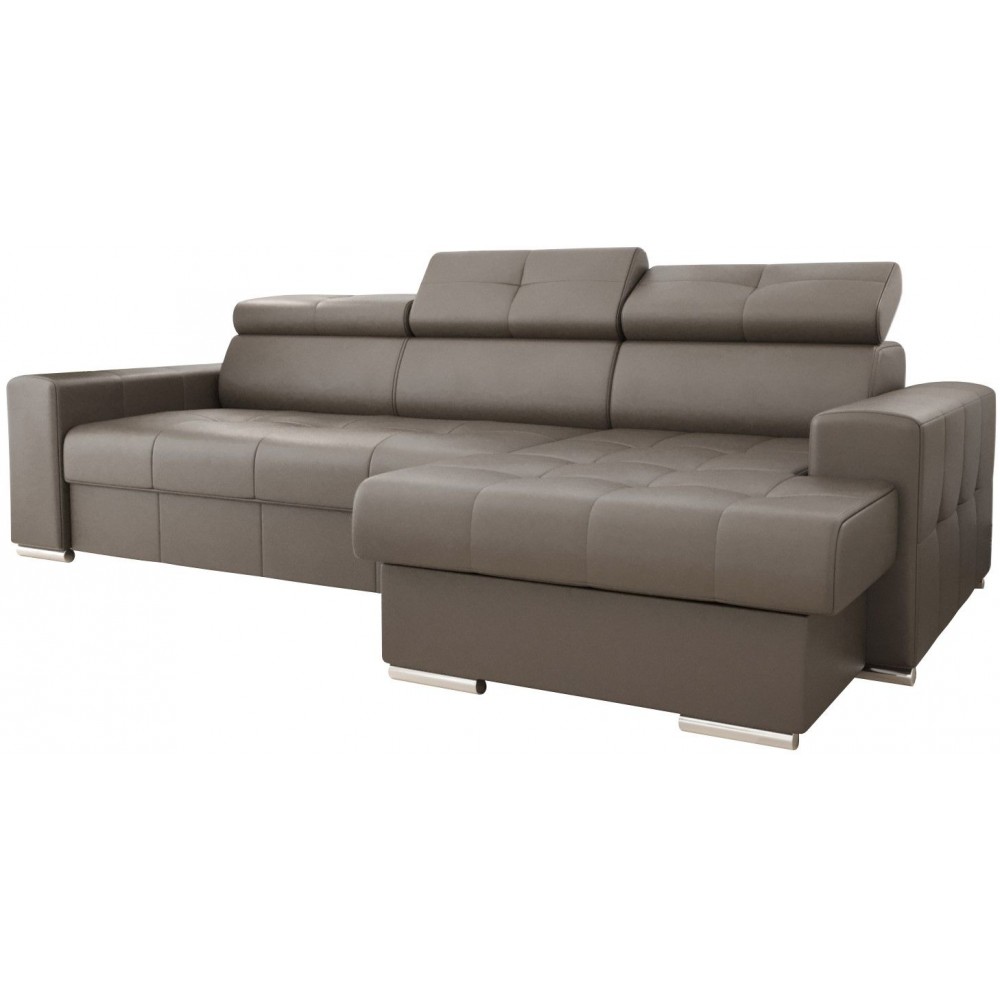 Γωνιακός καναπές April mini  Eco LTHR-Kafe-Δεξιά