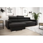 Γωνιακός καναπές April mini  LTHR-Mauro-Αριστερή