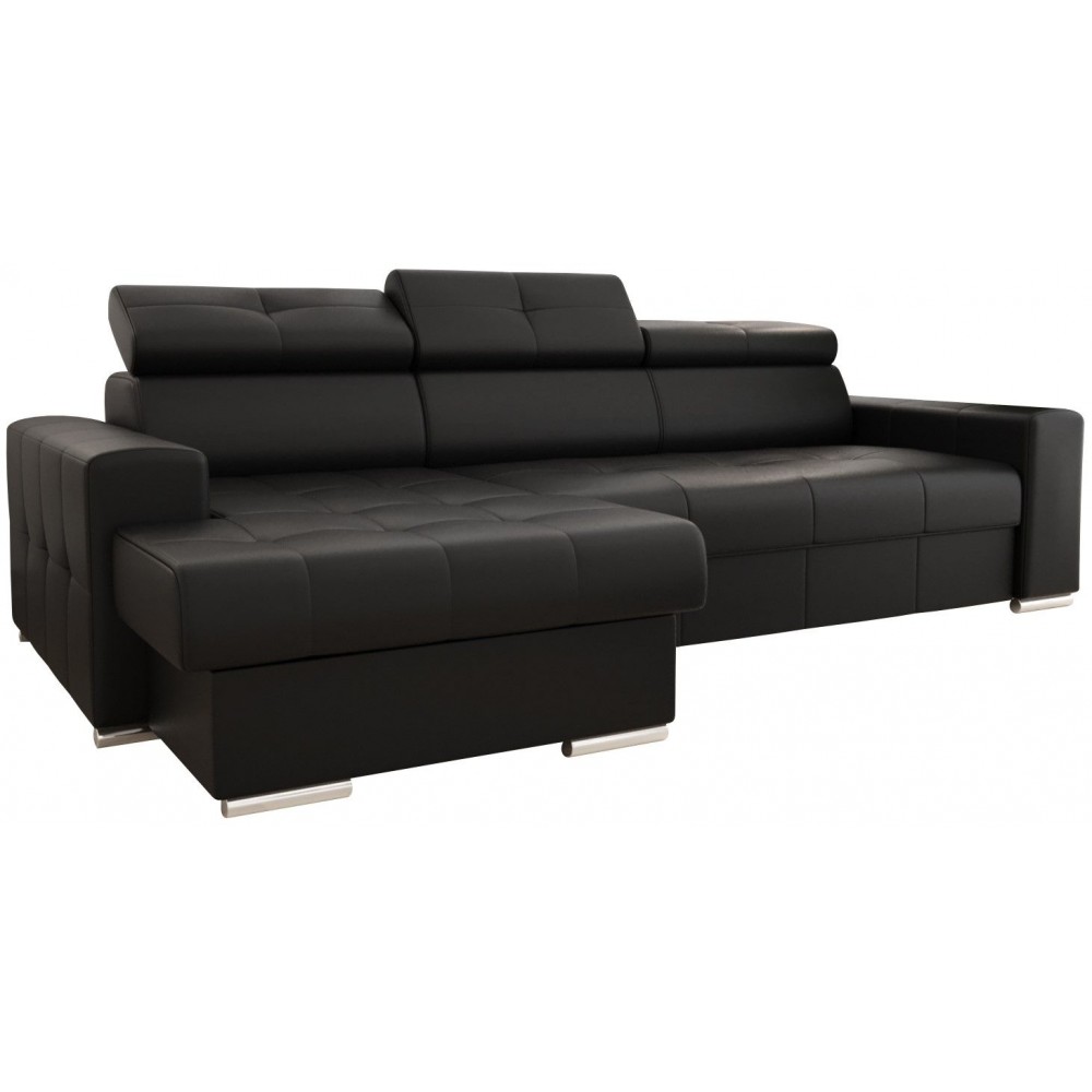 Γωνιακός καναπές April mini  LTHR-Mauro-Αριστερή