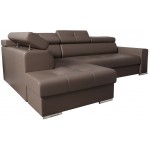 Γωνιακός καναπές April Eco LTHR-Kafe-Αριστερή