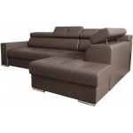 Γωνιακός καναπές April Eco LTHR-Kafe-Δεξιά